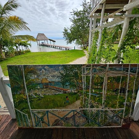 Cabana Con Muelle Privado En La Laguna De Бакалар Экстерьер фото